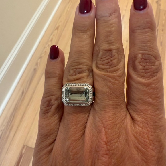 David Yurman Prasiolite statement ring - Picture 8 of 8